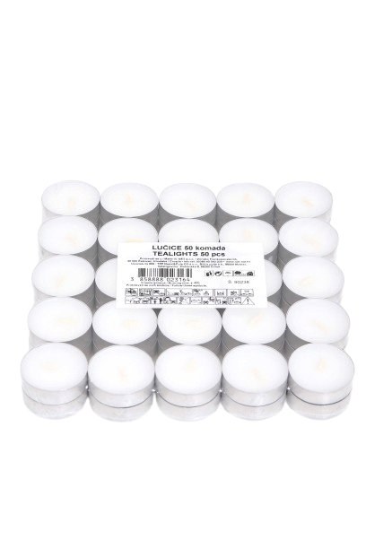 Plamty® Tealights 50 pack 4h burn — bulk tealights wholesale